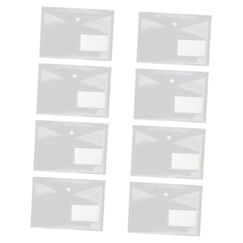 SOIMISS 20 Stück Transparente Dokumentenmappe Tragbare Organizer mit Druckknopf für Belege Tickets Visitenkarten und Wichtige Papiere von SOIMISS