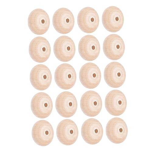 SOIMISS 20 Stück Unbehandelte Holzperlen für DIY Schmuckherstellung Runde und Flache Geometrische Perlen Naturholz für Armbänder und Kreative Bastelprojekte SOIMISS 20 Stück Unbehandelte Holzperlen für DIY Schmuckherstellung Runde und Flache Geometrische Perlen Naturholz für Armbänder und Kreative Bastelprojekte von SOIMISS