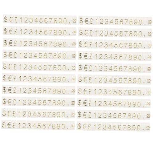 SOIMISS 20 Stück schild einstellbares Etikett Shows winzig groß geschlitzt preisaufsteller preisschild Verkaufspreis-Etikett preiswürfel für schmuck Preisetikett Display-Tag Plastik von SOIMISS