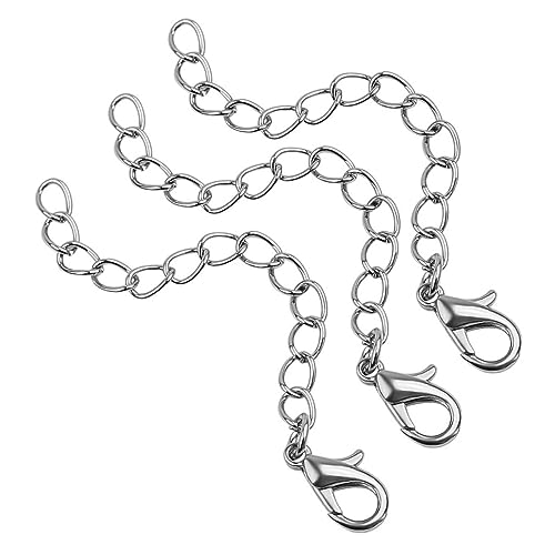 SOIMISS 20 Stück und Armbandverlängerungsketten mit Karabiner Silber zum Verlängern Ihrer Schmuckstücke Einfach zu Bedienen Robustes Material SOIMISS 20 Stück und Armbandverlängerungsketten mit Karabiner Silber zum Verlängern Ihrer Schmuckstücke Einfach zu Bedienen Robustes Material von SOIMISS