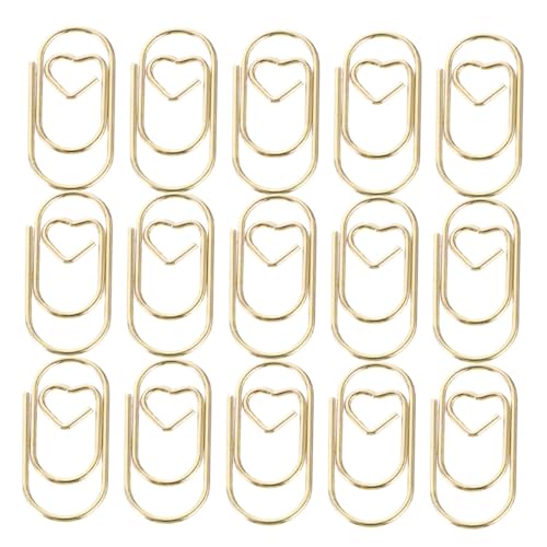 SOIMISS 200 Stück Herz Büroklammern Metallklammern Mini Paper Clips für Dokumente Lesezeichen Organizer Vielseitig Leicht Tragbar Kreatives Design für Schule Büro DIY Planer SOIMISS 200 Stück Herz Büroklammern Metallklammern Mini Paper Clips für Dokumente Lesezeichen Organizer Vielseitig Leicht Tragbar Kreatives Design für Schule Büro DIY Planer von SOIMISS