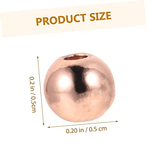 SOIMISS 200 Stück Metall Spacer Perlen Roségold DIY Bastelperlen Armband Zubehör zum Auffädeln für Schmuckherstellung und DIY Armbänder von SOIMISS