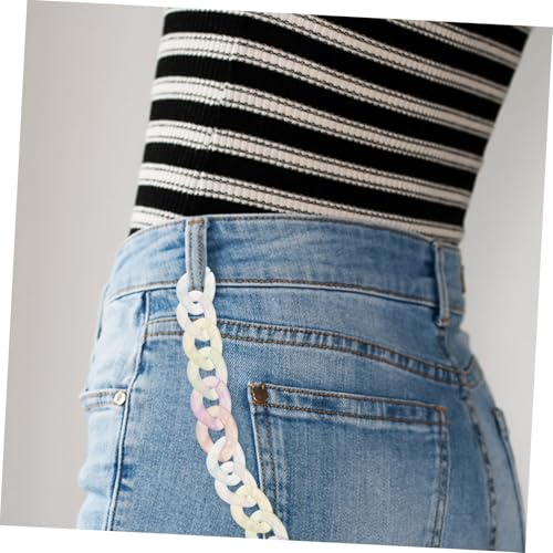 SOIMISS 200 Stück Teiliges Acryl Verbindungsringe Leuchtende Ovale Glieder Robustes Kunststoffmaterial für Schmuckherstellung Hutketten Jeans Taschenketten und Handyketten Nachtleuchtend von SOIMISS