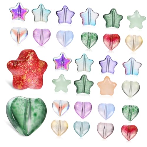 SOIMISS 200 Stück Teiliges Bunte Stern und Herz Perlen mit Kleine Spacer Perlen für DIY Schmuckherstellung Armbänder Halsketten Anhänger Bastelbedarf für Kreative Bastelprojekte SOIMISS 200 Stück Teiliges Bunte Stern und Herz Perlen mit Kleine Spacer Perlen für DIY Schmuckherstellung Armbänder Halsketten Anhänger Bastelbedarf für Kreative Bastelprojekte von SOIMISS