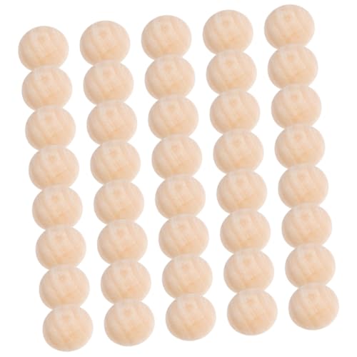 SOIMISS 200 Stück Teiliges Natürliche Halbkreisförmige Holzperlen Unbemalt für DIY Bastelprojekte Halbe Holzkugeln zum Dekorieren Schmuckherstellung und Handgemachte Girlanden SOIMISS 200 Stück Teiliges Natürliche Halbkreisförmige Holzperlen Unbemalt für DIY Bastelprojekte Halbe Holzkugeln zum Dekorieren Schmuckherstellung und Handgemachte Girlanden von SOIMISS