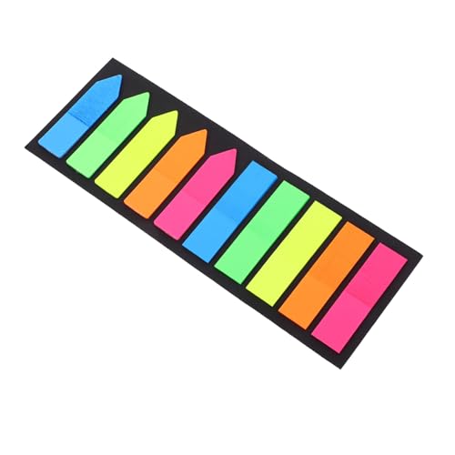 SOIMISS 2000 Blatt Klebezettel Tragbare Haftnotizen mit und Flachkopf Design für Schule Büro und Zuhause Selbstklebende Indexmarker Leuchtenden Farben von SOIMISS