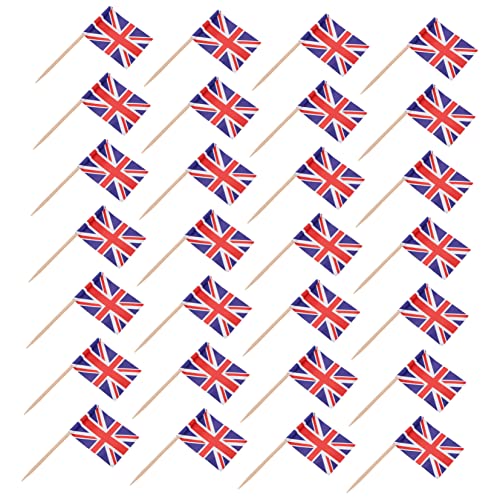 SOIMISS 200Stücke Dekorative Zahnstocherflags für Cupcakes Multifunktionale Party Deko mit Papierflaggen für Torten und Fingerfood für Fröhliche Feiern und Kreative Anlässe von SOIMISS