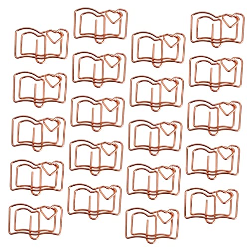 SOIMISS 20Stücke Teiliges Lesezeichen Clip Herzbuchform Büroklammern für Notizen Fotos und Dekoration für Leser und Studenten SOIMISS 20Stücke Teiliges Lesezeichen Clip Herzbuchform Büroklammern für Notizen Fotos und Dekoration für Leser und Studenten von SOIMISS