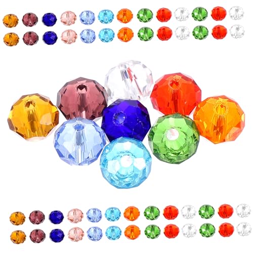 SOIMISS 210Stücke Glasperlen für DIY Schmuckherstellung Kristallperlen Transparent Vielseitig Einsetzbar für Armbänder und Bastelprojekte SOIMISS 210Stücke Glasperlen für DIY Schmuckherstellung Kristallperlen Transparent Vielseitig Einsetzbar für Armbänder und Bastelprojekte von SOIMISS