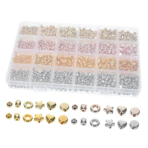 SOIMISS 2160 Stück Teiliges Perlenset Farben Designs Ccb Kunststoff Perlen DIY Schmuckherstellung Armband Halskette Bastelperlen mit Glatter Oberfläche und Langlebigem Material von SOIMISS