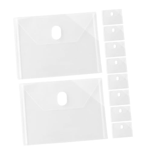 SOIMISS 24 Stück Durchsichtige Wasserdichte Dokumententaschen mit Organizer für Quittungen Fotos und Kleine Unterlagen Format Robustes Material Einfaches Öffnen und Schließen von SOIMISS