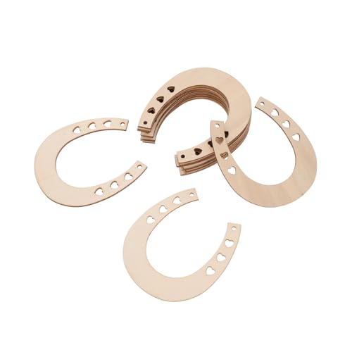 SOIMISS 24 Stück Hölzerne DIY Dekorative Anhänger Party hängend Formen Handwerk Weihnachtsdekorationen für Festivaldekorationen Schmuck selber machen Dekorrohling Cottagecore- Holz von SOIMISS