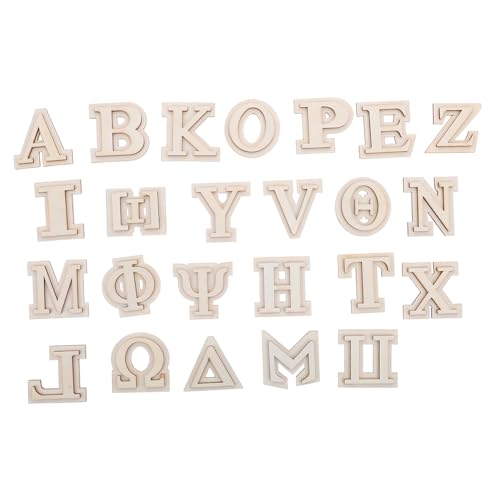 SOIMISS 24 Stück Holzbuchstaben Für Wanddekoration Heimdekoration Alphabet Holz Unlackierte Zum Basteln Griechisches Alphabet Wandkunst Unlackierte SOIMISS 24 Stück Holzbuchstaben Für Wanddekoration Heimdekoration Alphabet Holz Unlackierte Zum Basteln Griechisches Alphabet Wandkunst Unlackierte von SOIMISS