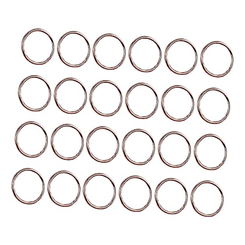 SOIMISS 24 Stück Metall Schlüsselringe DIY Schlüsselanhänger Ringe für Schlüssel Handys und Bastelprojekte Glatte Kanten und Einfache Anwendung von SOIMISS