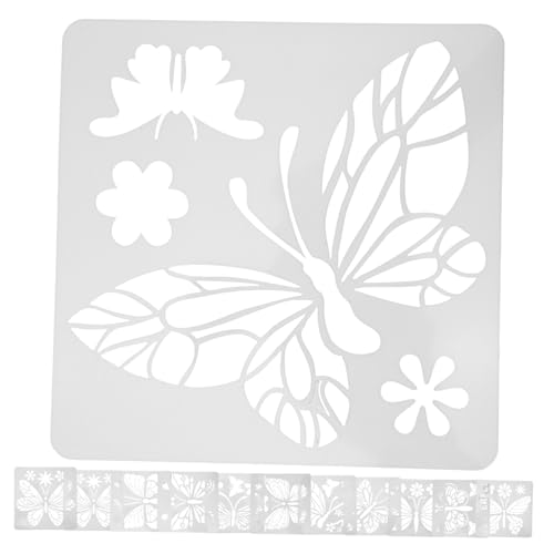 SOIMISS 24 Stück Schmetterlings Schablonen Wiederverwendbare DIY Malschablonen für Kreative Wandgestaltung Kinderhandwerk und Dekoration Sicher und Leicht zu Reinigen von SOIMISS