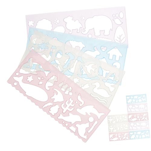 SOIMISS 24 Stück Teiliges Malschablonen mit Niedlichen Tiermotiven Robuste Transparente Zeichenvorlagen Wiederverwendbare Zeichenschablonen für Malen und Basteln von Kindern SOIMISS 24 Stück Teiliges Malschablonen mit Niedlichen Tiermotiven Robuste Transparente Zeichenvorlagen Wiederverwendbare Zeichenschablonen für Malen und Basteln von Kindern von SOIMISS