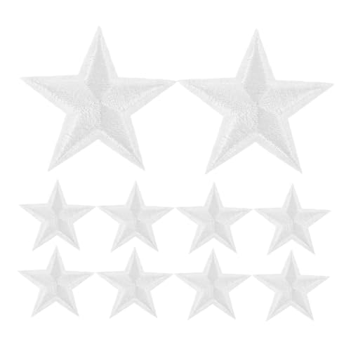 SOIMISS 24 Stück Teiliges Weiße Stern Bügelflicken aus Langlebigem Polyester Farbbeständig Schnell Aufbügelbar für Kleidung Rucksäcke Hüte und Jeans zur Vielseitigen Dekoration SOIMISS 24 Stück Teiliges Weiße Stern Bügelflicken aus Langlebigem Polyester Farbbeständig Schnell Aufbügelbar für Kleidung Rucksäcke Hüte und Jeans zur Vielseitigen Dekoration von SOIMISS