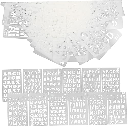 SOIMISS 24 Stück Teiliges Wiederverwendbares Alphabet Schablonen Wasserdichte Englische Buchstaben Malvorlagen Robuste und Flexible Zeichenvorlagen für DIY Kinderzeichnungen und SOIMISS 24 Stück Teiliges Wiederverwendbares Alphabet Schablonen Wasserdichte Englische Buchstaben Malvorlagen Robuste und Flexible Zeichenvorlagen für DIY Kinderzeichnungen und von SOIMISS
