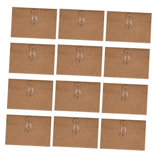 SOIMISS 24 Stück Vintage Kraftpapier Umschläge Blanko Einfarbige Briefumschläge für Einladungen Dankeskarten und Notizen für Büro und Dekoration von SOIMISS