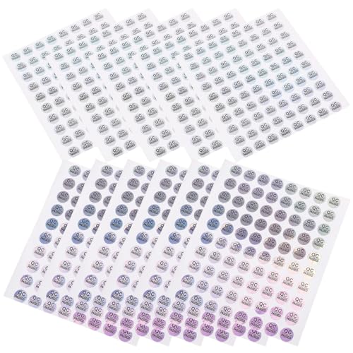 SOIMISS 2400Stücke Selbstklebende Qc Passed Aufkleber Qualitätskontrolletiketten für Lager und DIY Anwendungen Langlebig und Wetterfest Erkennung und Effizientes von SOIMISS