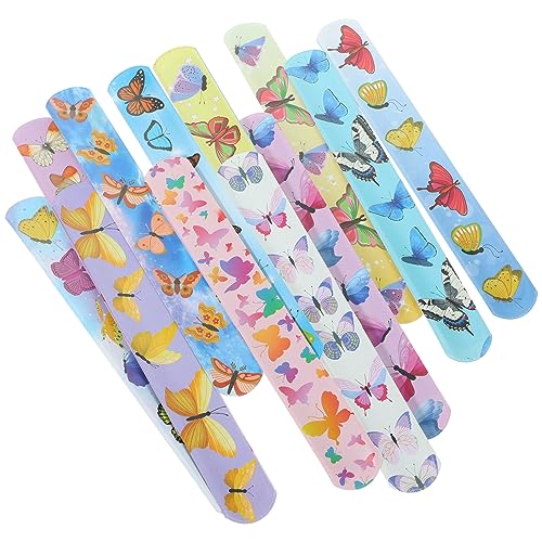 SOIMISS 24Stücke Schmetterlings Thema Schnapparmbänder Bunte Cartoon Slap Wristbands für Geburtstagsfeiern Party Mitgebsel und für SOIMISS 24Stücke Schmetterlings Thema Schnapparmbänder Bunte Cartoon Slap Wristbands für Geburtstagsfeiern Party Mitgebsel und für von SOIMISS