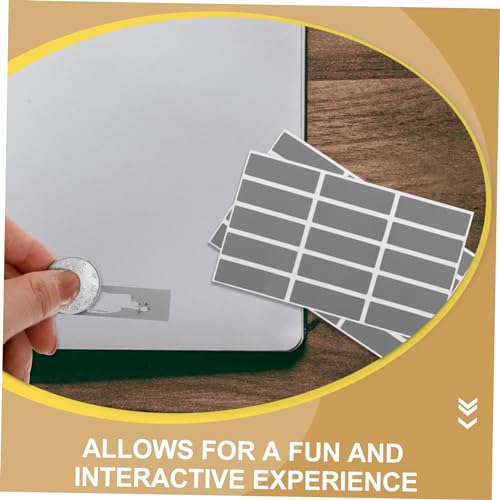 SOIMISS 25 Blatt Rechteckige Scratch Off Sticker mit Kleber Ablösbare DIY Belohnungsaufkleber für Überraschungen Beschreibbare Rubbel Etiketten für Bastelprojekte und Events SOIMISS 25 Blatt Rechteckige Scratch Off Sticker mit Kleber Ablösbare DIY Belohnungsaufkleber für Überraschungen Beschreibbare Rubbel Etiketten für Bastelprojekte und Events von SOIMISS