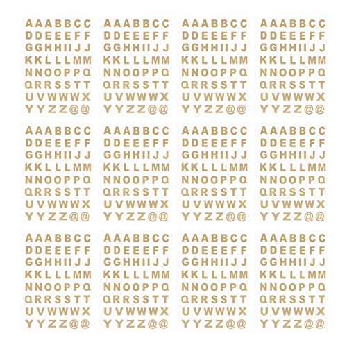 SOIMISS 25 Blatt Selbstklebende Alphabet Aufkleber Transparente Buchstaben Sticker für Notizbuch und Scrapbook für Bastelprojekte und Dekoration von SOIMISS