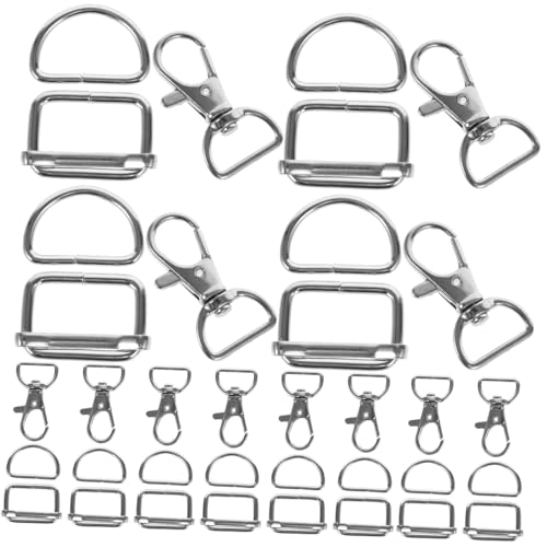 SOIMISS 25 Stück Teiliges Alloy D Ring Schnallen Drehbare Federhaken Leichtes Metall für Taschen Gürtel DIY Lederzubehör Stabile Verschlüsse Vielseitig Einsetzbar für Handtaschen und SOIMISS 25 Stück Teiliges Alloy D Ring Schnallen Drehbare Federhaken Leichtes Metall für Taschen Gürtel DIY Lederzubehör Stabile Verschlüsse Vielseitig Einsetzbar für Handtaschen und von SOIMISS