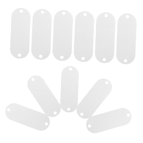 SOIMISS 25 Stück Teiliges Aluminium Blanko Etiketten Rechteckige Metallanhänger mit Zwei Löchern Leichte und Langlebige Gravur Tags zum Stempeln für Schmuckherstellung und Vielseitige SOIMISS 25 Stück Teiliges Aluminium Blanko Etiketten Rechteckige Metallanhänger mit Zwei Löchern Leichte und Langlebige Gravur Tags zum Stempeln für Schmuckherstellung und Vielseitige von SOIMISS