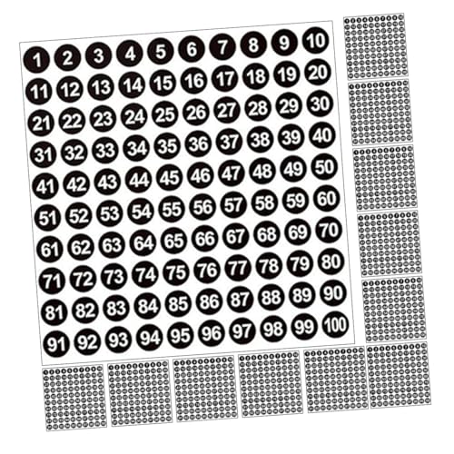 SOIMISS 2500 Stück Nummernaufkleber Selbstklebende Kleine Kreise für Regale Ordner Kalender und DIY Projekte zur Organisation und Beschriftung SOIMISS 2500 Stück Nummernaufkleber Selbstklebende Kleine Kreise für Regale Ordner Kalender und DIY Projekte zur Organisation und Beschriftung von SOIMISS
