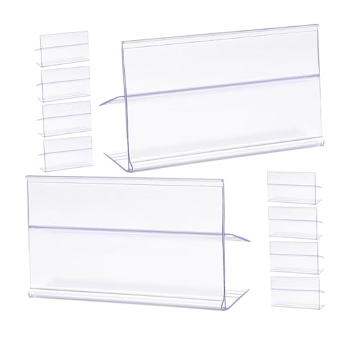 SOIMISS 25Stücke Etikettenhalter für Preisschilder Transparente Schilderhalter für Regal für Supermärkte Geschäfte und Stabil und Tragbar von SOIMISS
