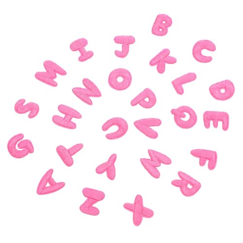 SOIMISS 26 Stück Teiliges Alphabet Patches zum Aufbügeln Bestickte Buchstabenapplikationen für Kleidung Hüte Jeans Taschen Langlebig Waschbar Einfache Diy-bügelanwendung von SOIMISS