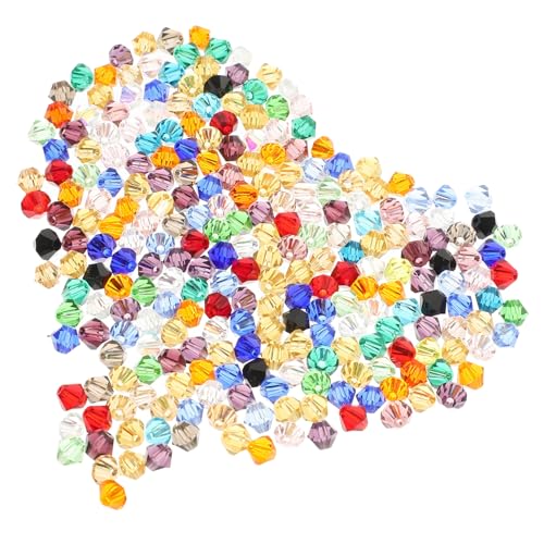 SOIMISS 280 Stück Bunte Glasperlen für Armbänder Schmuckherstellung Facettierte Langlebige Kristallperlen zum Auffädeln von Halsketten Ohrringen und DIY Bastelarbeiten von SOIMISS