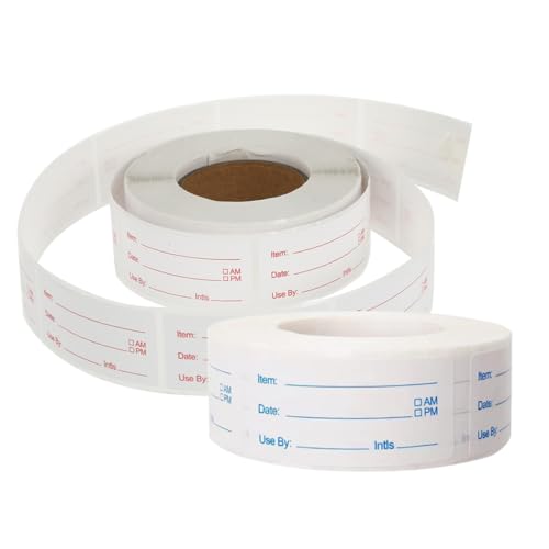 SOIMISS 2Rollen Lebensmittel Datumsaufkleber Selbstklebende Etiketten pro Rolle Praktische Aufbewahrungsetiketten für Gläser und Behälter Rot und Blau für Küche SOIMISS 2Rollen Lebensmittel Datumsaufkleber Selbstklebende Etiketten pro Rolle Praktische Aufbewahrungsetiketten für Gläser und Behälter Rot und Blau für Küche von SOIMISS