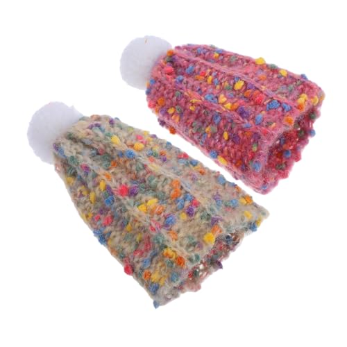 SOIMISS 2Stücke Mini Strickhüte für Puppen Farbenfrohe Beanie Accessoires für Puppenhaus Dekoration Geeignet für Puppenspielzeug Weich und Bequem für Fantasievolles Spiel SOIMISS 2Stücke Mini Strickhüte für Puppen Farbenfrohe Beanie Accessoires für Puppenhaus Dekoration Geeignet für Puppenspielzeug Weich und Bequem für Fantasievolles Spiel von SOIMISS