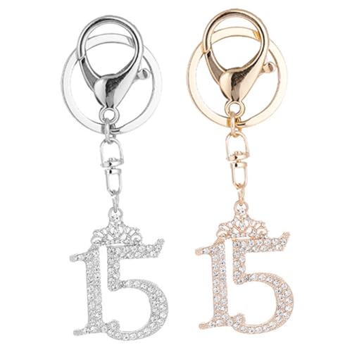 SOIMISS 2Stücke Strass Schlüsselanhänger Krone Schlüsselring Charmant Dekorative Schlüsselkette Für Frauen Neuheit Schlüsselbund Schmuck SOIMISS 2Stücke Strass Schlüsselanhänger Krone Schlüsselring Charmant Dekorative Schlüsselkette Für Frauen Neuheit Schlüsselbund Schmuck von SOIMISS