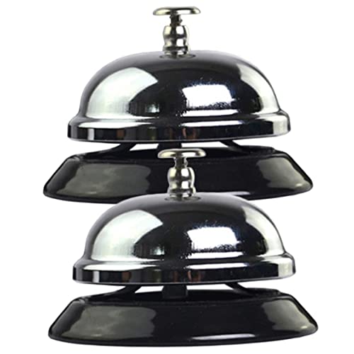 SOIMISS 2Stücke Tischglocken Vintage Serviceglocke für Restaurant Hotel und Ergonomisches Design Rostfrei Klangqualität für Töpfchen Training und Spiele von SOIMISS