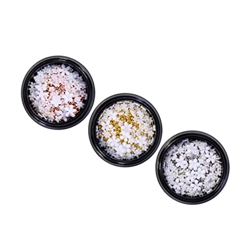 SOIMISS 3 Boxen Mini Resin Flower Nail Art Charms Nagel Dekoration für Kreative Maniküren Sicher für Nägel Einfach Anzuwenden für Einzigartiges Nageldesign Zufällige Farbe Zufällige Farbe von SOIMISS