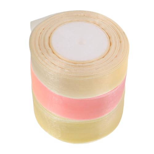 SOIMISS 3 Rollen Organza Geschenkband Yards Transparentes Tüllband für Diy Bastelprojekte Hochzeitsdekorationen Blumenstrauß Verpackung und Geschenkverpackung SOIMISS 3 Rollen Organza Geschenkband Yards Transparentes Tüllband für Diy Bastelprojekte Hochzeitsdekorationen Blumenstrauß Verpackung und Geschenkverpackung von SOIMISS