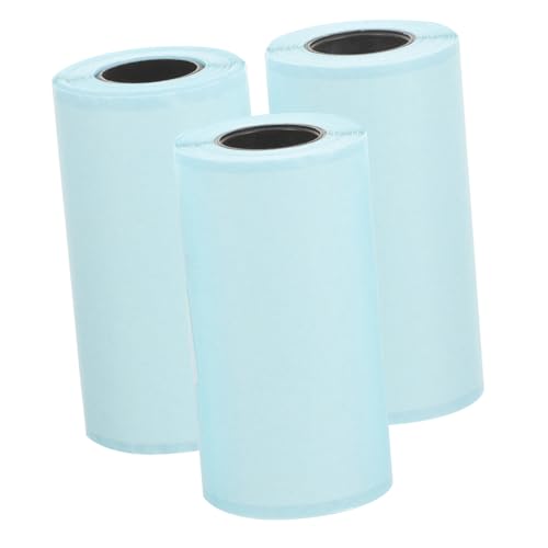 SOIMISS 3 Rollen Selbstklebende Drucketiketten Weiße Thermodruckpapier für Büro Organisation Wiederverwendbar und Einfach zu Handhaben für Beschriftungen und Etikettierungen von SOIMISS