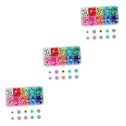 SOIMISS 3 Sätze Evil Eye Perlen Für Diy Schmuckherstellung Bunte Charm Perlen Für Armbänder Und Bastelbedarf Für Kreative Projekte 150 Stück * 3 SOIMISS 3 Sätze Evil Eye Perlen Für Diy Schmuckherstellung Bunte Charm Perlen Für Armbänder Und Bastelbedarf Für Kreative Projekte 150 Stück * 3 von SOIMISS