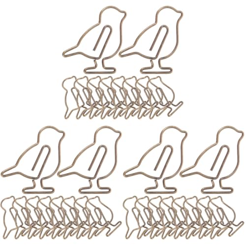 SOIMISS 3 Sätze Kreative Antike Vögel Büroklammern Einzigartige Metallmarkierungsklammern Für Dokumente Notizen Visitenkarten Und Scrapbooking Praktische Bürobedarf 20 Stück * 3 von SOIMISS