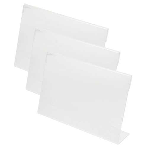 SOIMISS 3 Stück Acryl Preisschildhalter Förmige Transparente Tischaufsteller für Preisdisplay für Einzelhandel und Supermärkte von SOIMISS