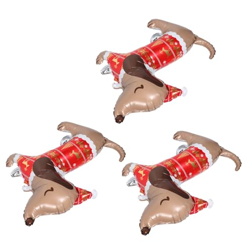 SOIMISS 3 Stück Aluminiumfolie Hund Luftballons Cartoon Tier Ballons Sausage Dog Design Wiederverwendbar Glänzend Langlebig für Weihnachts Hunde-mottopartys SOIMISS 3 Stück Aluminiumfolie Hund Luftballons Cartoon Tier Ballons Sausage Dog Design Wiederverwendbar Glänzend Langlebig für Weihnachts Hunde-mottopartys von SOIMISS
