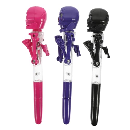 SOIMISS 3 Stück Halloween Kugelschreiber mit Leuchtenden Kürbis und Schädeldesigns Kreative Schreibgeräte für für Halloween Feiern und Zufällige Farbe SOIMISS 3 Stück Halloween Kugelschreiber mit Leuchtenden Kürbis und Schädeldesigns Kreative Schreibgeräte für für Halloween Feiern und Zufällige Farbe von SOIMISS