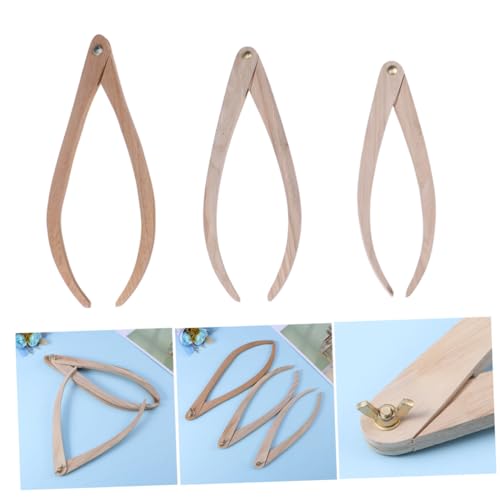 SOIMISS 3 Stück Holz Teiliges Keramik Messwerkzeug mit Verstellbarer Flügelmutter für Töpferbedarf Gebogene Beine Handfreies Messinstrument für Modellierwerkzeuge SOIMISS 3 Stück Holz Teiliges Keramik Messwerkzeug mit Verstellbarer Flügelmutter für Töpferbedarf Gebogene Beine Handfreies Messinstrument für Modellierwerkzeuge von SOIMISS