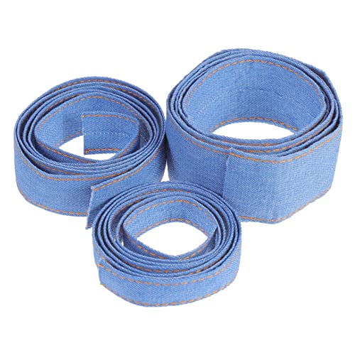 SOIMISS 3 Stück Jeansstreifen Bänder Jeansschleife Zum Nähen DIY Stoffflicken Jeansbesatz Dünnes Wickelband Jeansfaden Jeansmaterial Genähtes Jeansband Blau SOIMISS 3 Stück Jeansstreifen Bänder Jeansschleife Zum Nähen DIY Stoffflicken Jeansbesatz Dünnes Wickelband Jeansfaden Jeansmaterial Genähtes Jeansband Blau von SOIMISS