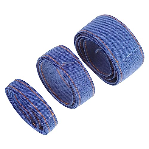 SOIMISS 3 Stück Jeansstreifen Dekoband Jeansbänder Dickes Band Fleckband Basteln Jeansband Fransenstoff Nähmaterial Wickeltuch Jeansschleifen Rustikales Band Blau SOIMISS 3 Stück Jeansstreifen Dekoband Jeansbänder Dickes Band Fleckband Basteln Jeansband Fransenstoff Nähmaterial Wickeltuch Jeansschleifen Rustikales Band Blau von SOIMISS