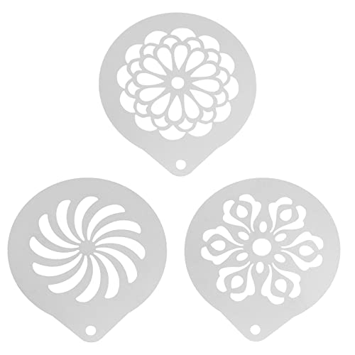 SOIMISS 3 Stück Kaffee Schablonen für Latte Art Kaffeedeckel Tortendeko Einfache Handhabung für Desserts und Kaffee Dekoration SOIMISS 3 Stück Kaffee Schablonen für Latte Art Kaffeedeckel Tortendeko Einfache Handhabung für Desserts und Kaffee Dekoration von SOIMISS