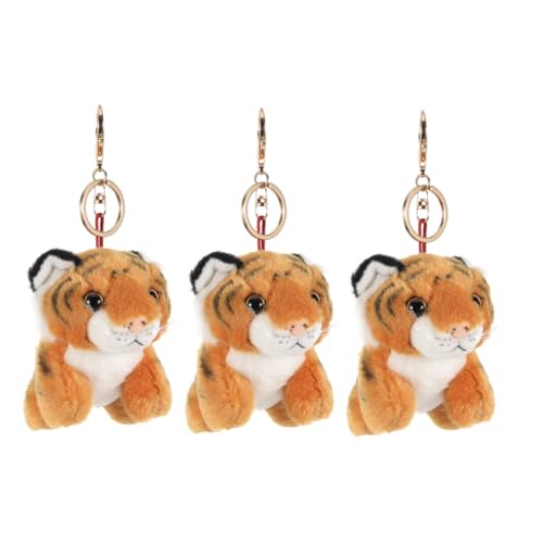SOIMISS 3 Stück Plüsch Tiger Schlüsselanhänger Weiche Niedliche Tiger Anhänger Vielseitiges Leichtes Accessoire für Schlüssel Taschen Rucksäcke als Partygeschenk und Deko SOIMISS 3 Stück Plüsch Tiger Schlüsselanhänger Weiche Niedliche Tiger Anhänger Vielseitiges Leichtes Accessoire für Schlüssel Taschen Rucksäcke als Partygeschenk und Deko von SOIMISS